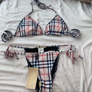 plaid burberry bikini